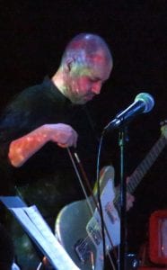 Ali Vazin bowing guitar